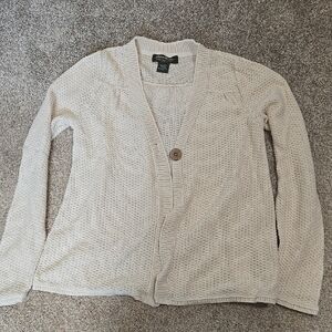 Women's Cream Cardigan Sweater